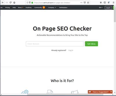 Semrush SEO Toolkit: Check Website SEO with .